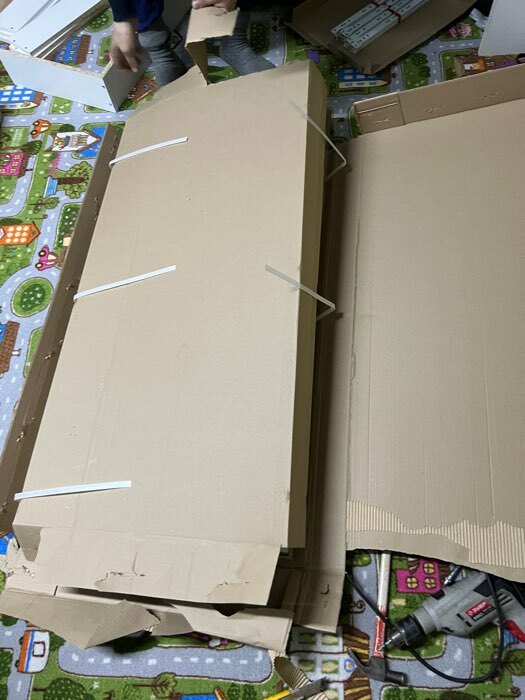Фотография покупателя товара Кровать детская Polini kids Simple 3150 с 4 ящиками, цвет серый - Фото 1
