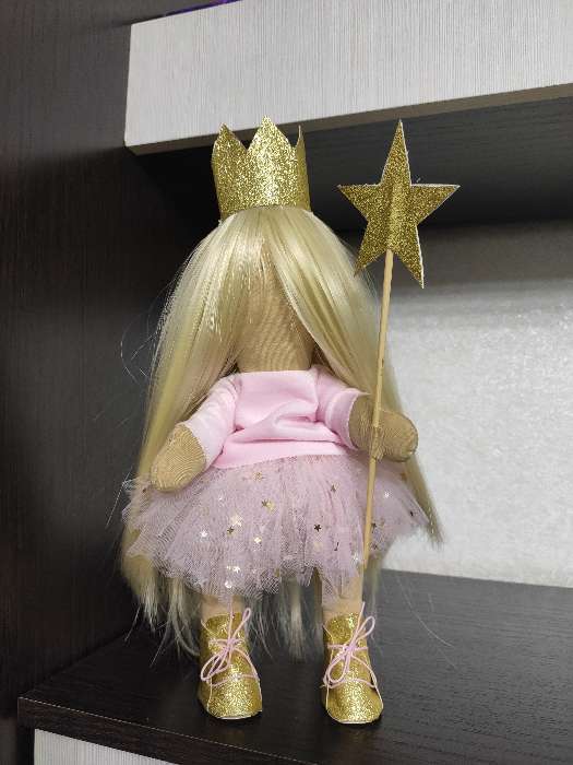Фотография покупателя товара Набор для шитья. Интерьерная кукла «Эмили», 30 см - Фото 5