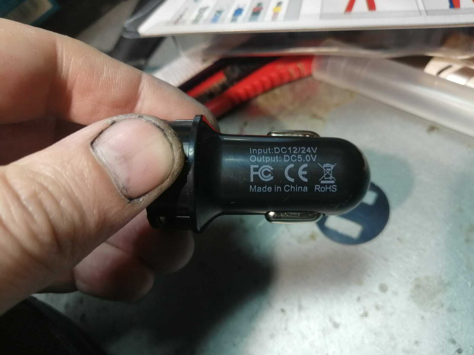 Фотография покупателя товара Автомобильный вольтметр, зарядное устройство TORSO 12-24 В, 2 USB 2А, микс