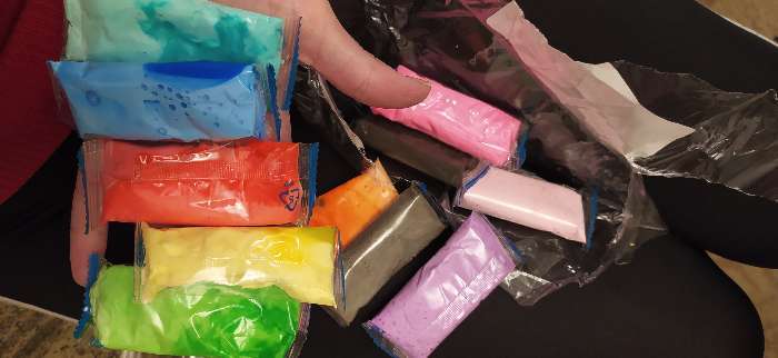 Фотография покупателя товара Набор для детской лепки «Лёгкий пластилин 12 цветов»