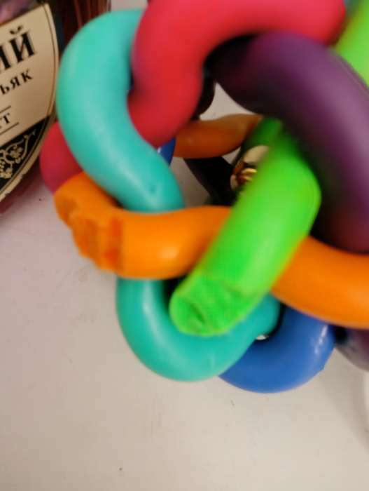 Фотография покупателя товара Мяч "Молекула", 8 см, микс цветов - Фото 1