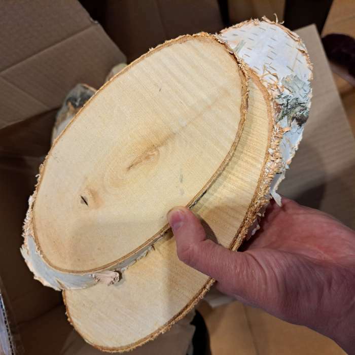 Фотография покупателя товара Спил дерева косой, длина: 23-28 см, ширина: 12-15 см - Фото 4