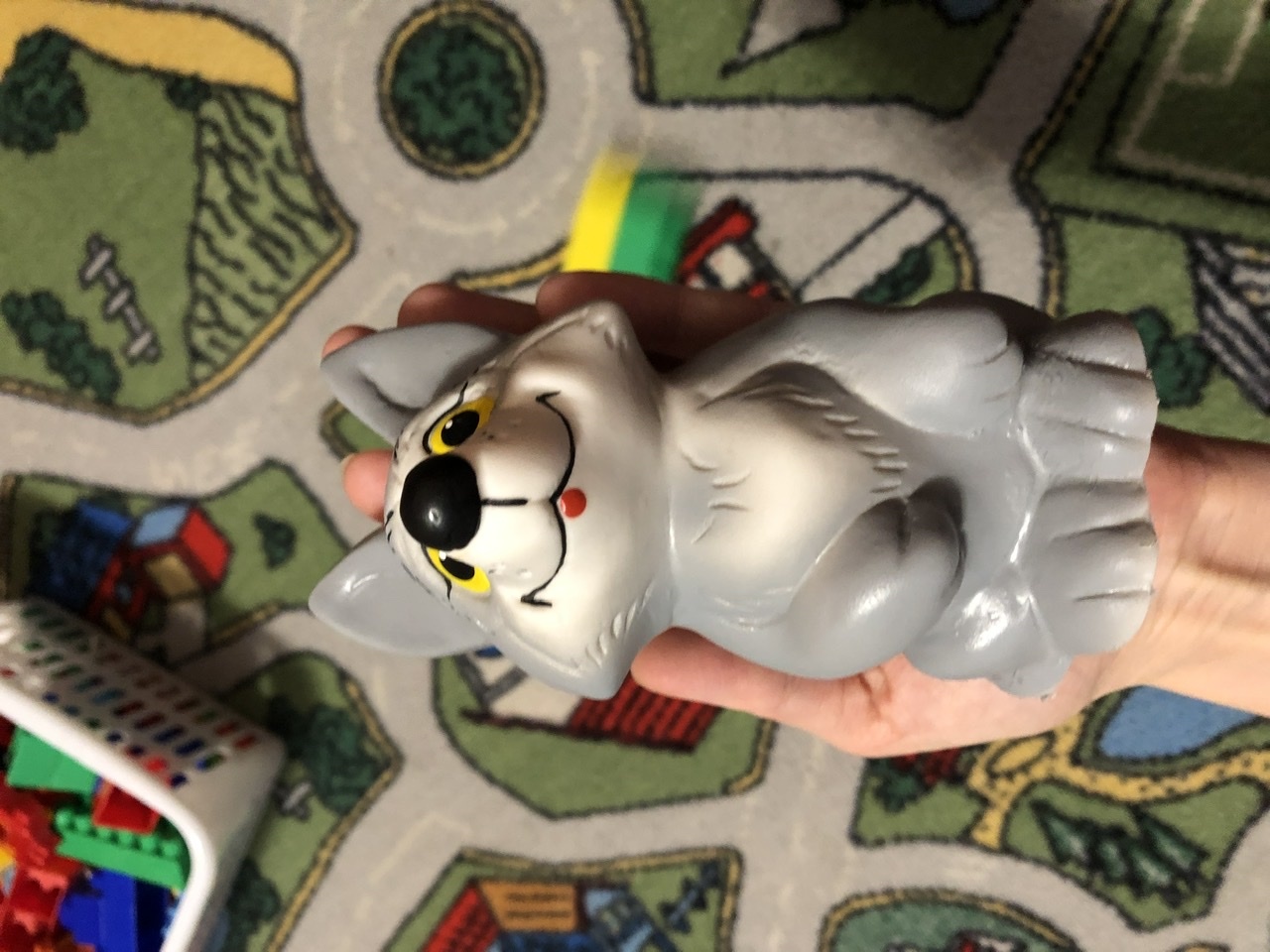 Фотография покупателя товара Резиновая игрушка «Волчонок», МИКС - Фото 6