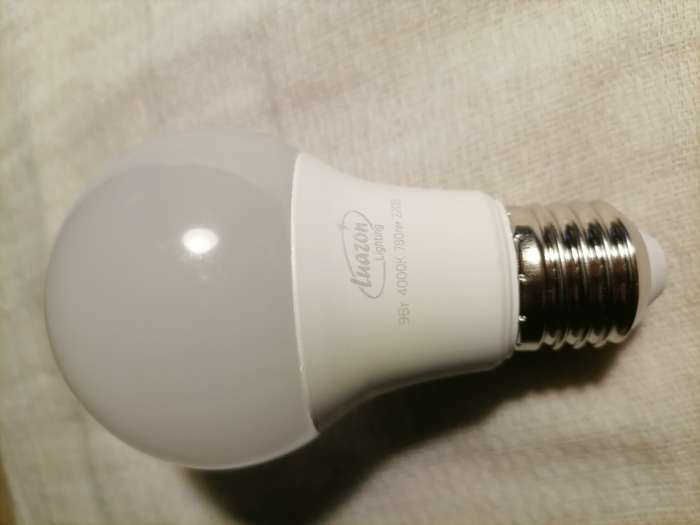 Фотография покупателя товара Лампа cветодиодная Luazon Lighting, A60, 9 Вт, E27, 780 Лм, 4000 К, дневной свет - Фото 1