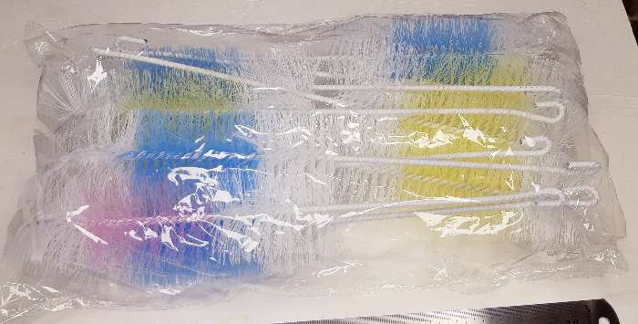 Фотография покупателя товара Ёршик для посуды Доляна, 30×5 см, цвет МИКС