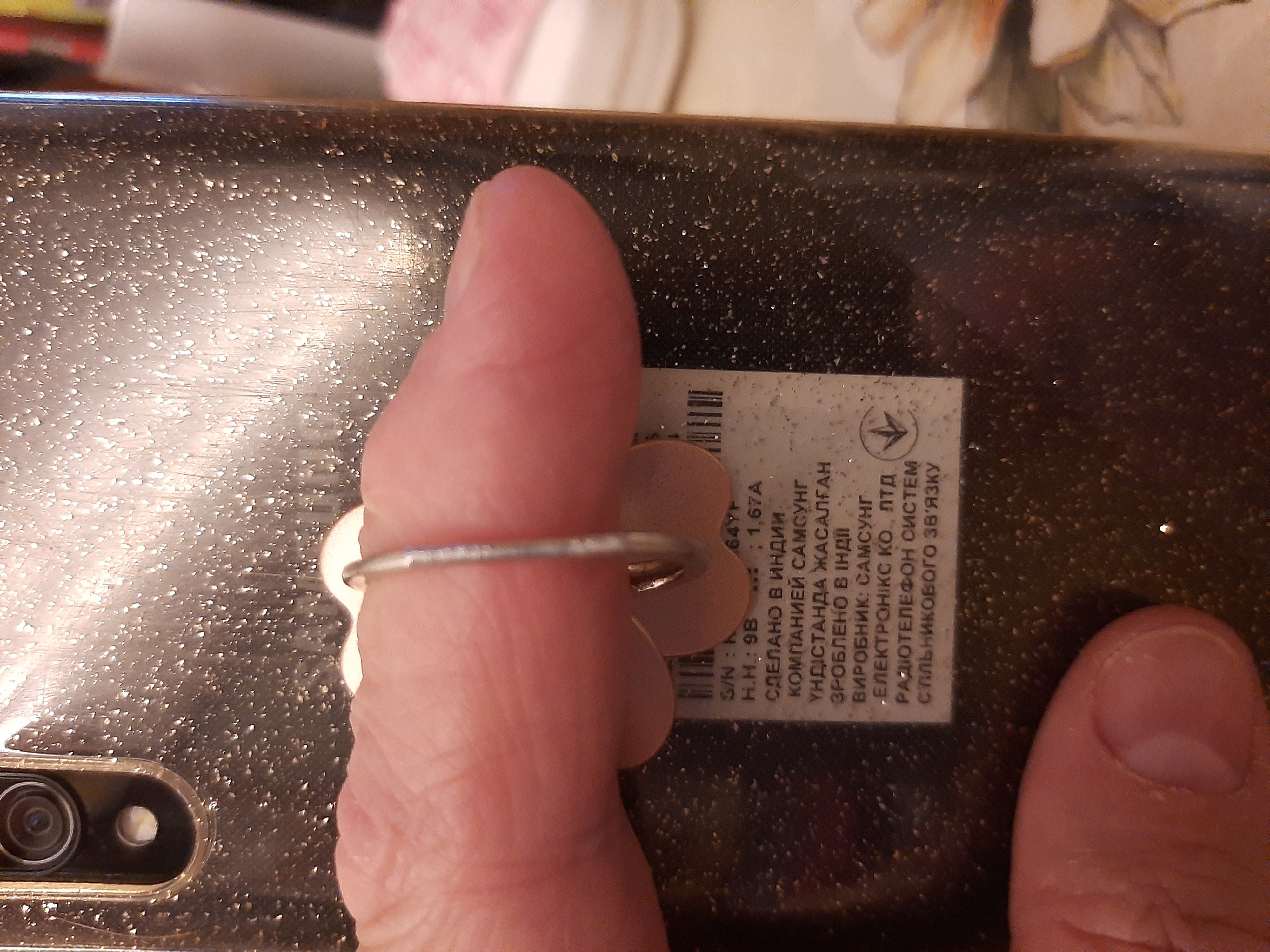 Фотография покупателя товара Держатель-подставка с кольцом для телефона LuazON, в форме цветка, светло-серый - Фото 3
