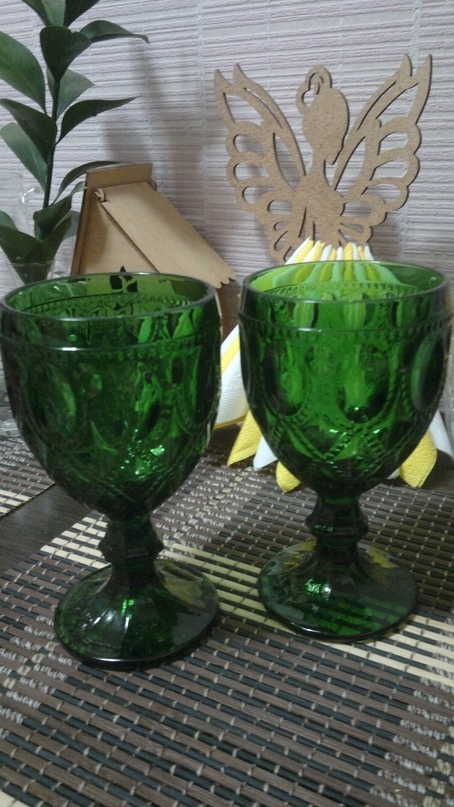 Фотография покупателя товара Бокал стеклянный Magistro «Варьете», 320 мл, цвет зелёный - Фото 19