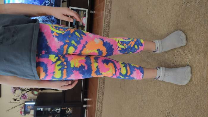 Фотография покупателя товара Леггинсы для девочки 2шт, цвет разноцветный, рост 110 см - Фото 3