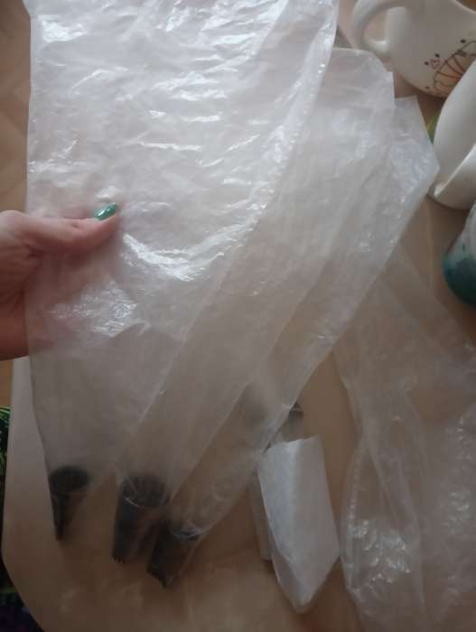 Фотография покупателя товара Набор кондитерских одноразовых мешков 25 шт, 40 см, цвет прозрачный