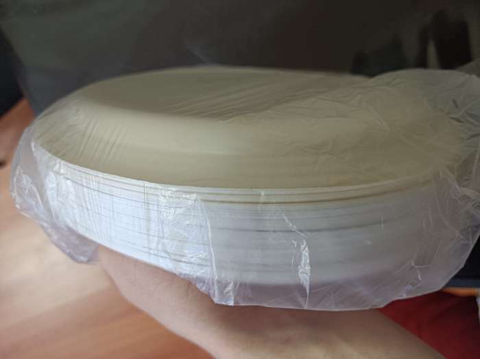 Фотография покупателя товара Тарелка одноразовая «Экстра», d=20,5 см, цвет белый
