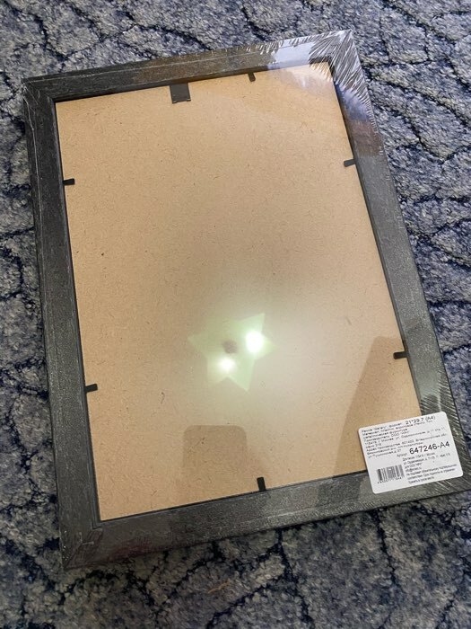 Фотография покупателя товара Фоторамка пластик Gallery 21х30 см тёмный орех (пластиковый экран)