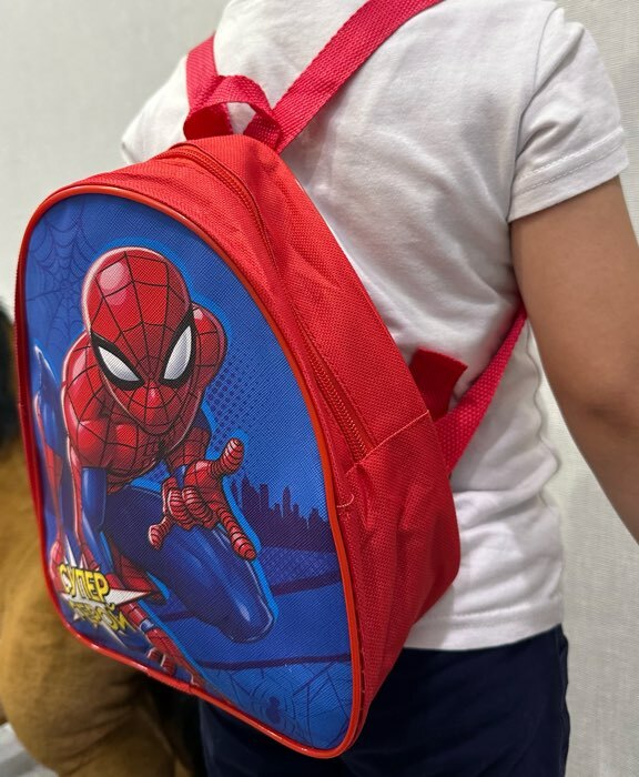 Фотография покупателя товара Рюкзак детский, 23х21х10 см, Человек-паук