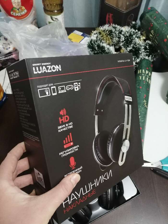 Фотография покупателя товара Наушники LuazON Hi-Fi LH -504, накладные, микрофон, регулировка громкости, чёрные - Фото 1
