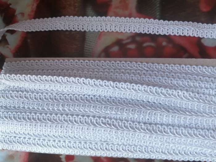 Фотография покупателя товара Тесьма декоративная «Шанель», 12 мм, 10 ± 1 м, цвет серебряный - Фото 1
