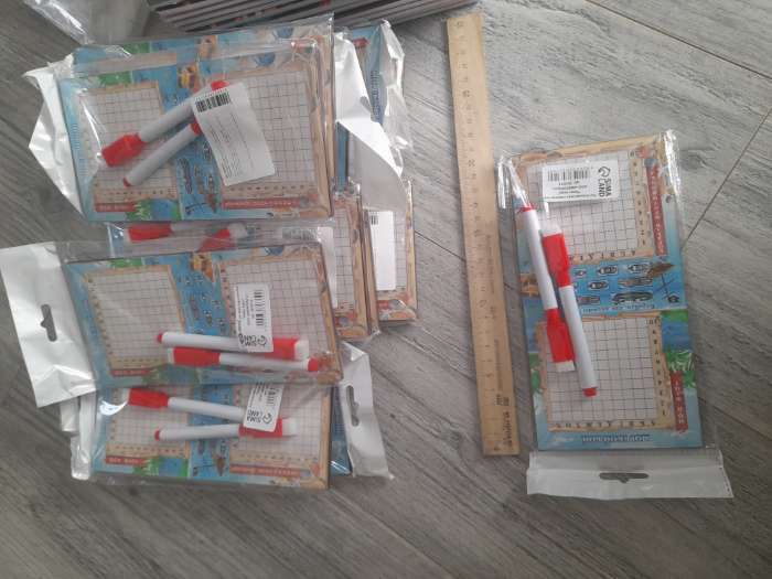 Фотография покупателя товара Настольная игра морской бой «Тихие воды», 2 стираемых маркера, 2 игровых поля, 6+ - Фото 14