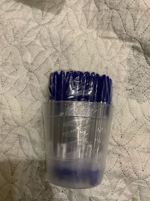 Фотография покупателя товара Ручка шариковая СТАММ "111", узел 0.7 мм, чернила синие на масляной основе, стержень 130 мм