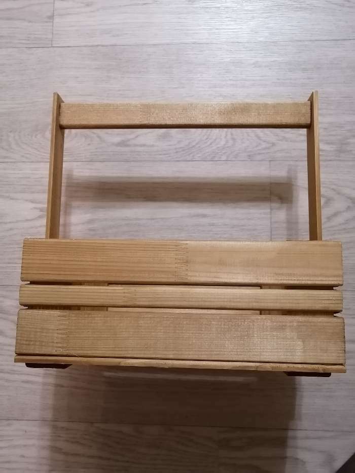 Фотография покупателя товара Кашпо деревянное "Ящик", 28 х 14 см, h = 28 см - Фото 8