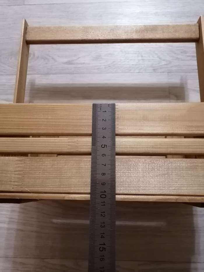 Фотография покупателя товара Кашпо деревянное "Ящик", 28 х 14 см, h = 28 см - Фото 9