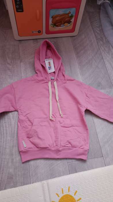 Фотография покупателя товара Толстовка для девочек НАЧЕС, цвет розовый, рост 110 - Фото 1