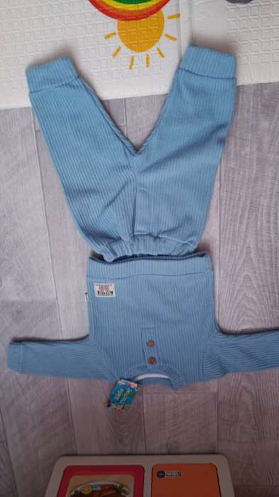 Фотография покупателя товара Комплект детский, цвет голубой, рост 80 см - Фото 1