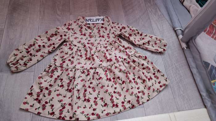 Фотография покупателя товара Платье детское KAFTAN "Цветы", р. 36 (134-140), бежевый - Фото 1