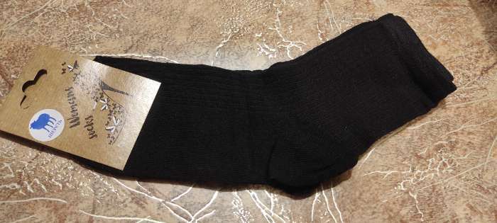 Фотография покупателя товара Носки женские полушерстяные , цвет чёрный, размер 23 (38-39)