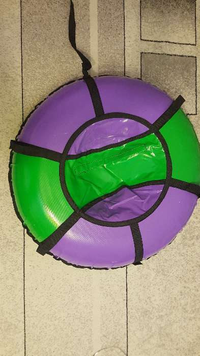 Фотография покупателя товара Тюбинг-ватрушка «Вихрь», диаметр чехла 70 см, тент/тент, цвета микс - Фото 11