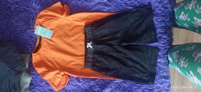 Фотография покупателя товара Костюм для мальчика (футболка, шорты) KAFTAN "Trendy" размер 36 (134-140), цвет оранжевый