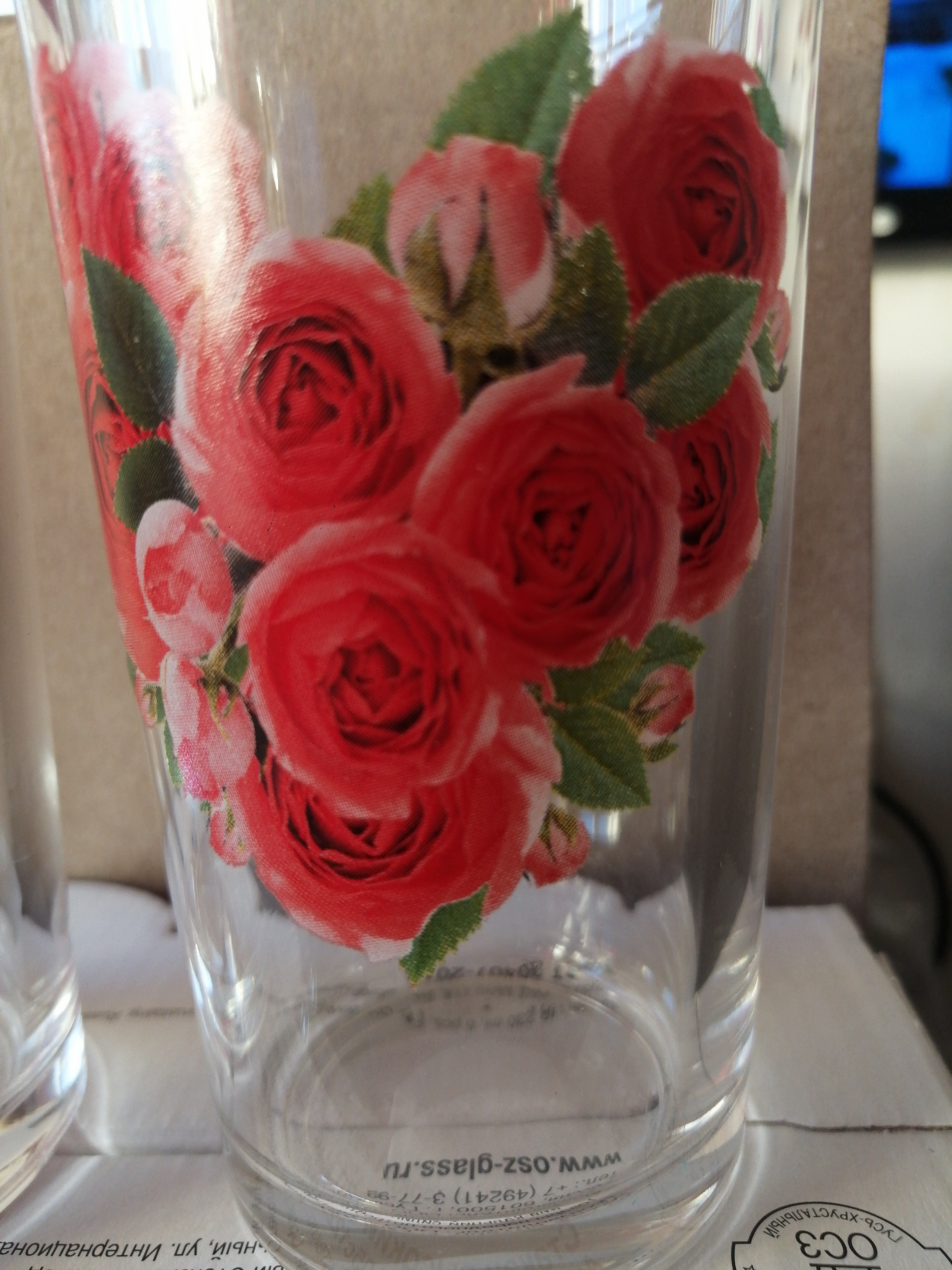 Фотография покупателя товара Набор стеклянных стаканов «Цветочное сердце», 250 мл, 6 шт, рисунок микс - Фото 3