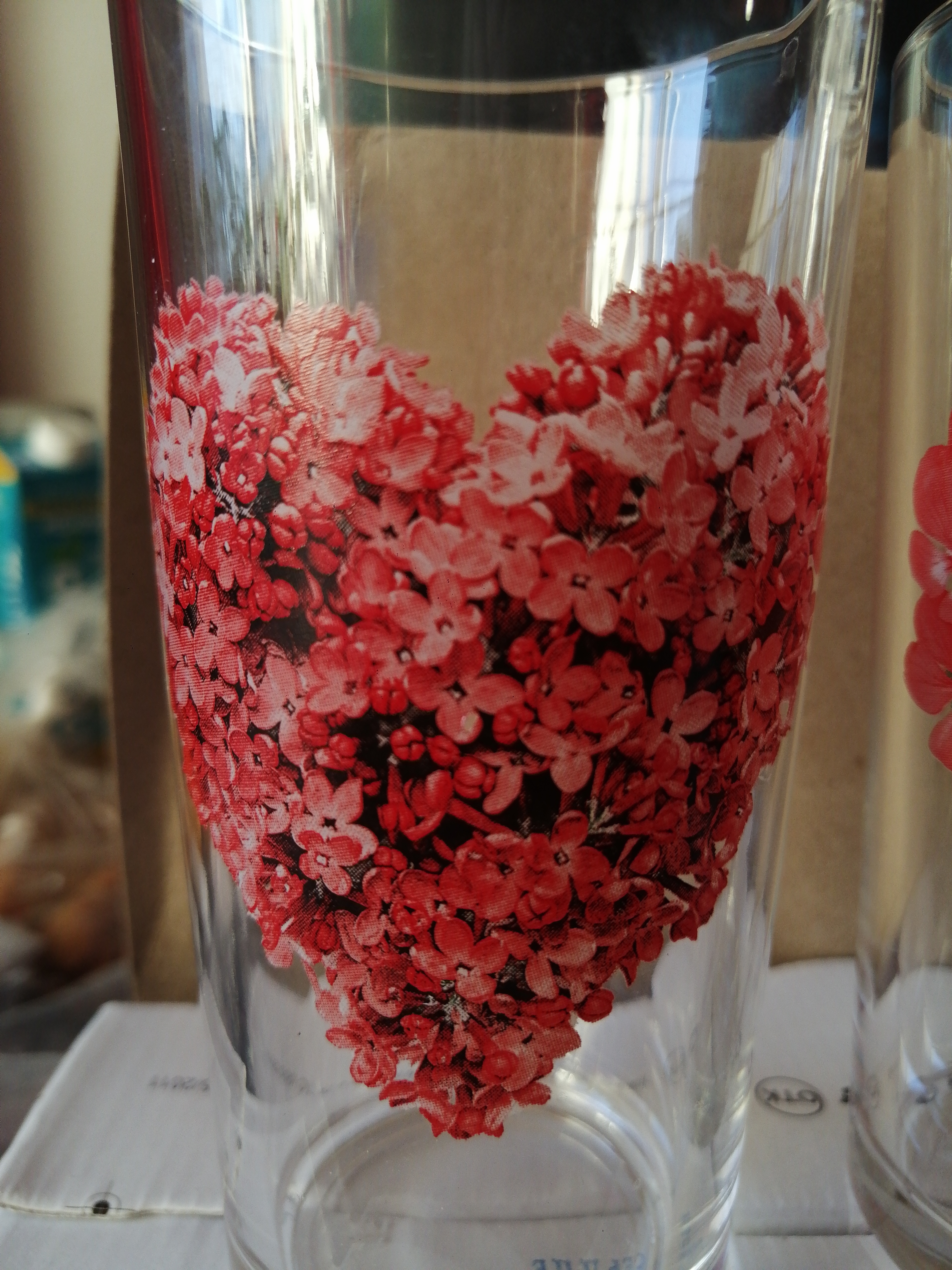 Фотография покупателя товара Набор стеклянных стаканов «Цветочное сердце», 230 мл, 6 шт, рисунок микс - Фото 4