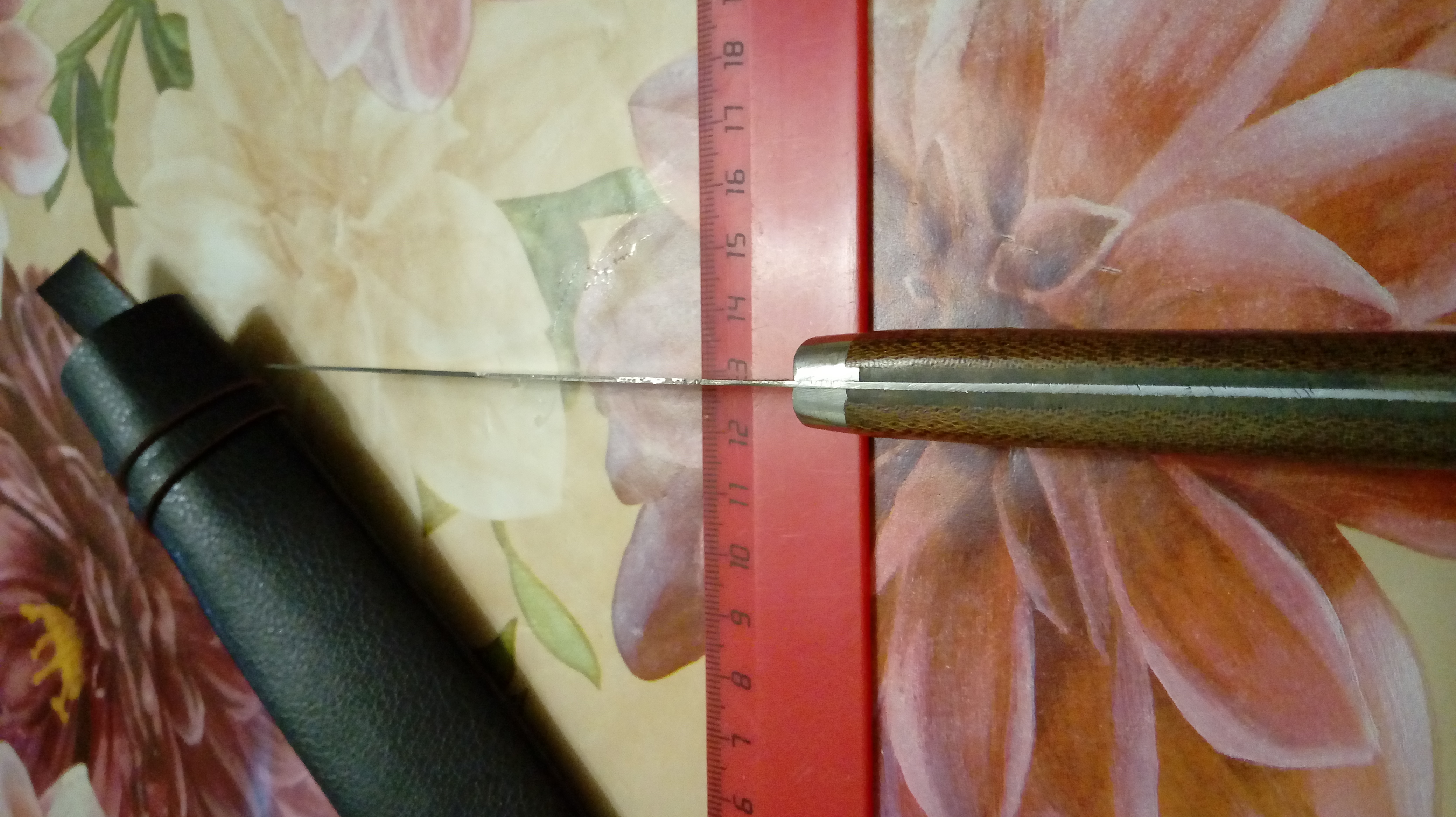Фотография покупателя товара Нож Пчак Шархон - малый, текстолит, гюльбанд олово, клинок 13-14 см - Фото 1