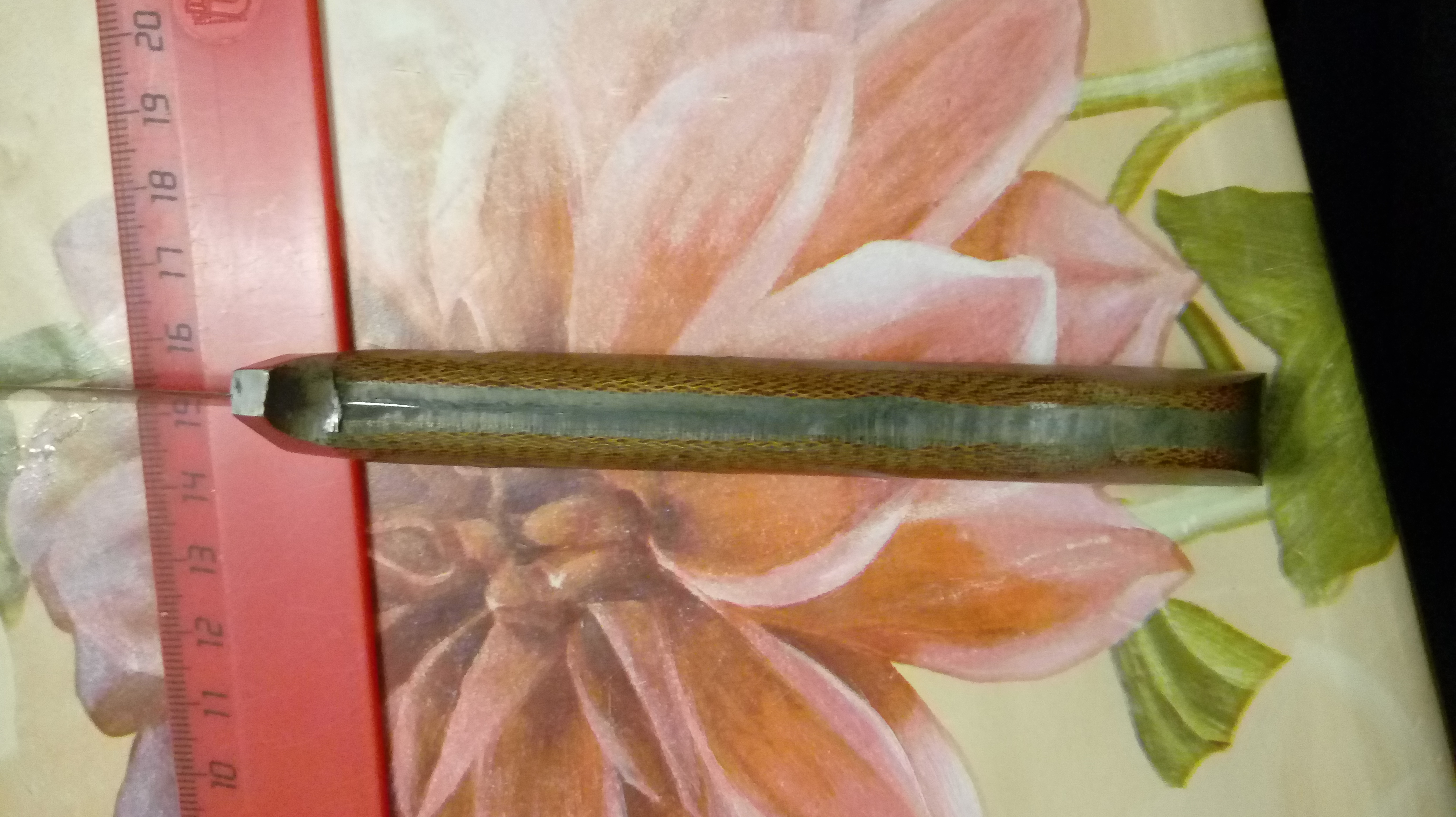 Фотография покупателя товара Нож Пчак Шархон - малый, текстолит, гюльбанд олово, клинок 13-14 см - Фото 2