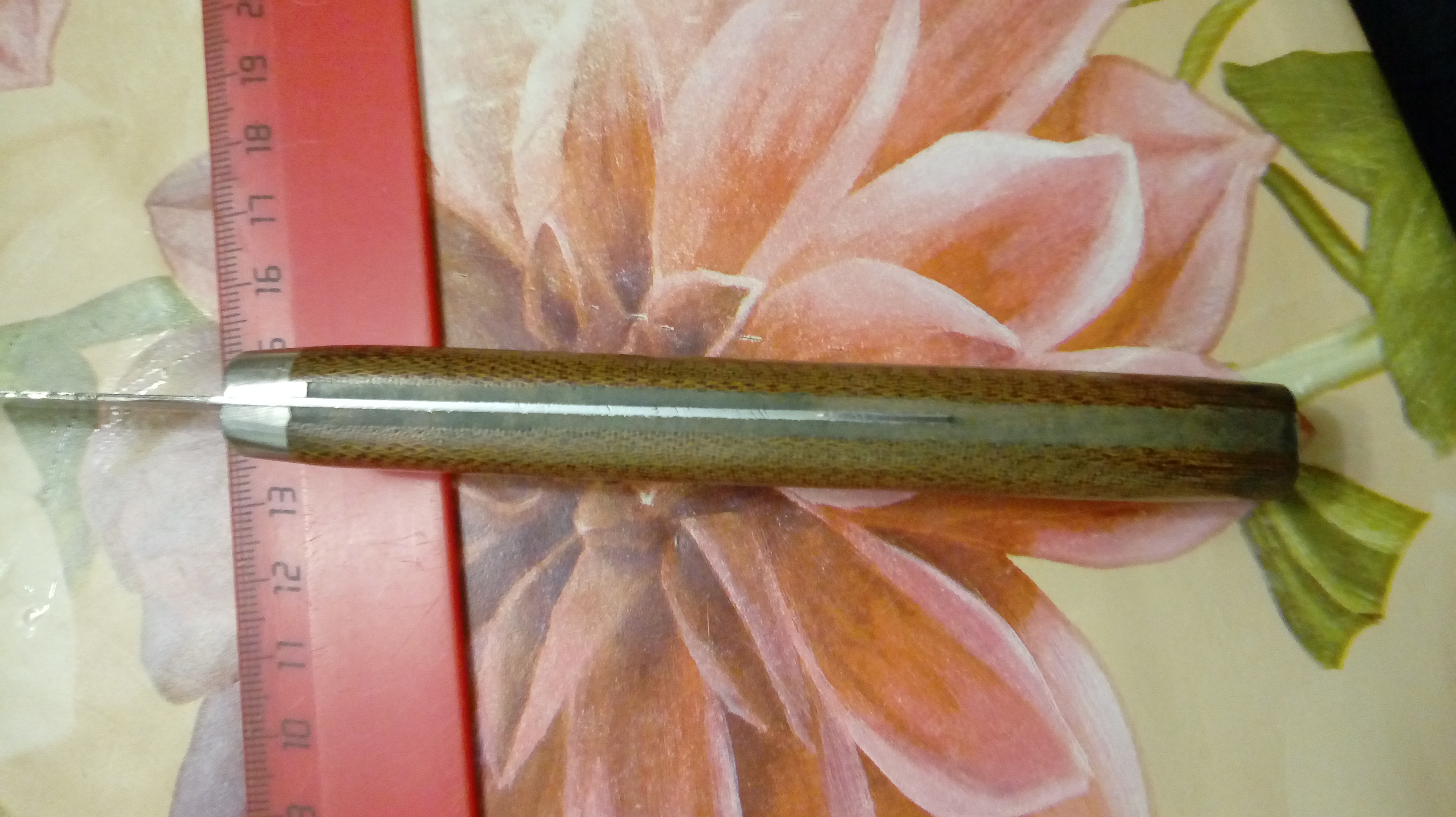 Фотография покупателя товара Нож Пчак Шархон - малый, текстолит, гюльбанд олово, клинок 13-14 см - Фото 3
