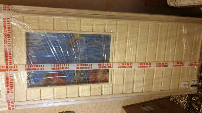 Фотография покупателя товара Дверь для бани со стеклом (40*60), "Кораллы-1", 170×70см, коробка из осины - Фото 2