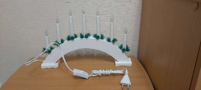 Фотография покупателя товара Светодиодная фигура «Рождественская горка» 34 × 26 × 5 см, дерево, 220 В, свечение тёплое белое - Фото 2