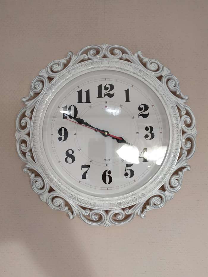 Фотография покупателя товара Часы настенные, интерьерные, "Хостон", бесшумные, d-40.5 см, циферблат 26 см - Фото 28