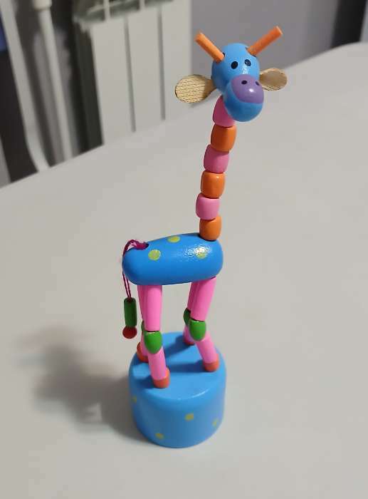 Фотография покупателя товара Дергунчик-марионетка "Жираф", цвета МИКС - Фото 2