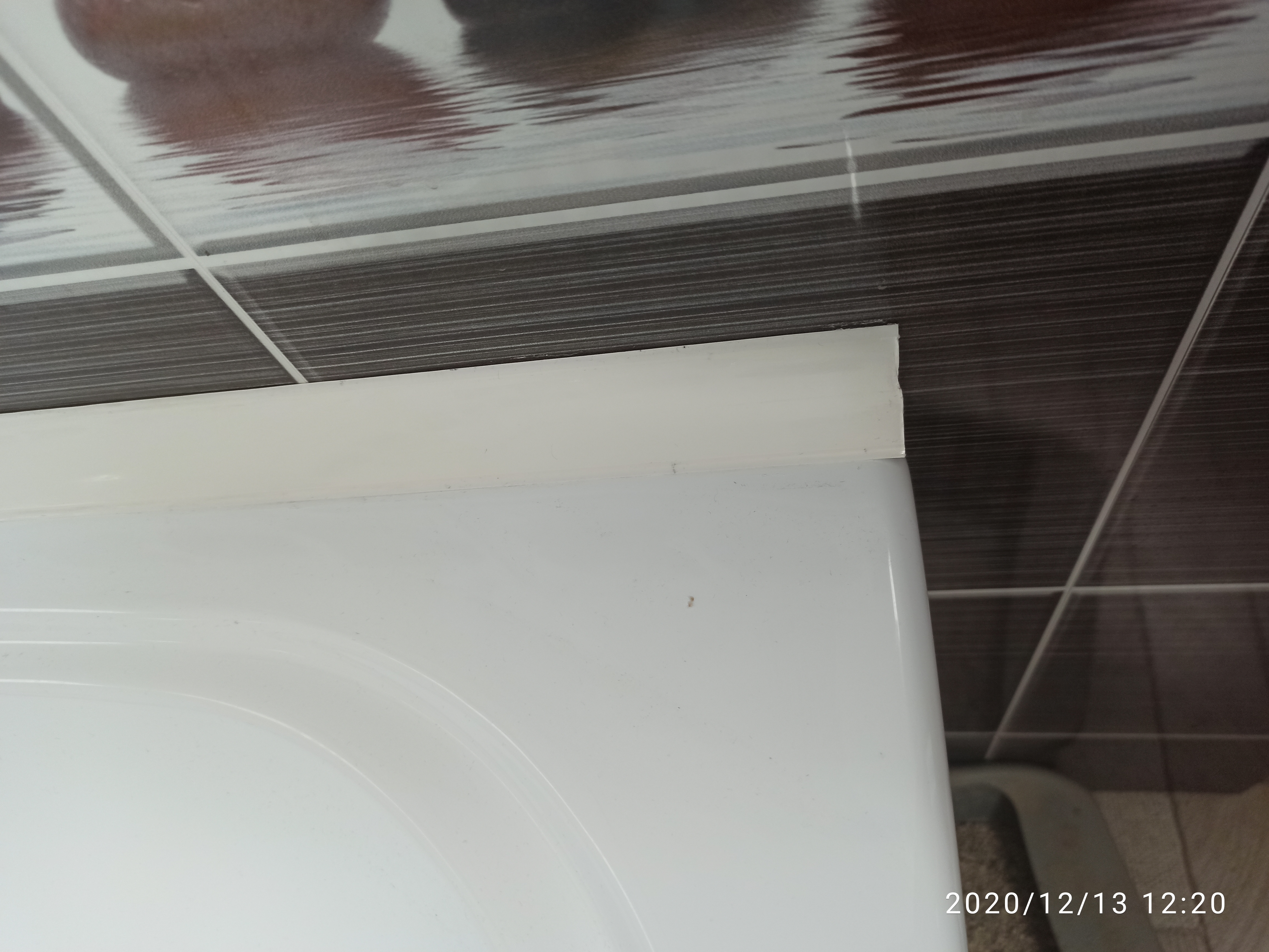 Фотография покупателя товара Плинтус двухсоставной "Идеал" для столешниц/ванны, 25х25х3000 мм, Белый - Фото 15