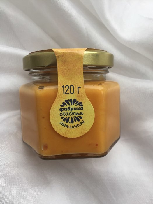 Фотография покупателя товара Крем-мёд «Счастье в каждой ложке», в банке, с апельсином, 120 г.