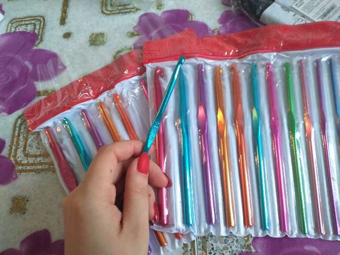 Фотография покупателя товара Набор крючков для вязания, d = 2-8 мм, 14,5 см, 12 шт, цвет разноцветный - Фото 4