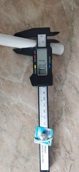 Фотография покупателя товара Штангенциркуль электронный ЛОМ, с глубиномером, пластиковый, 150 мм - Фото 1