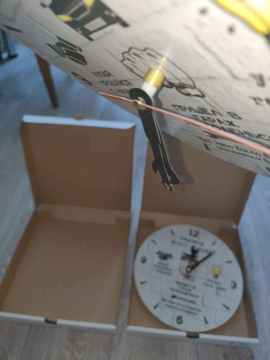 Фотография покупателя товара Часы настенные "Правила моего гаража", плавный ход, d-24 см - Фото 3