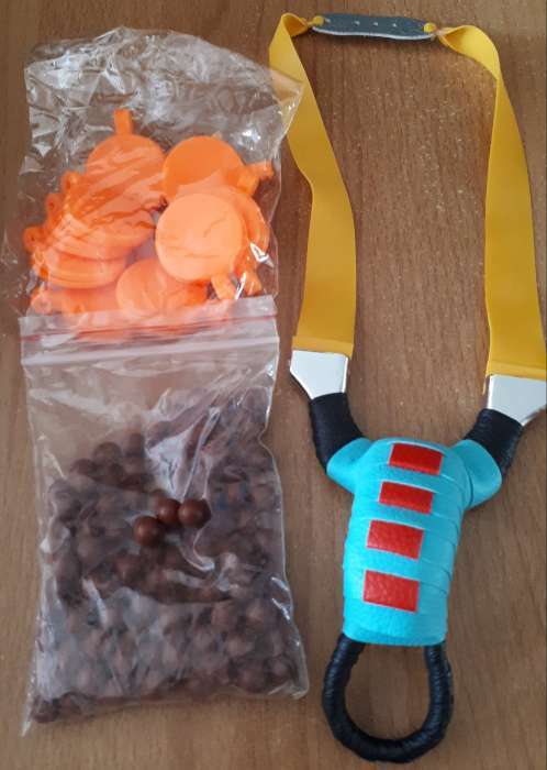 Фотография покупателя товара Шарики для рогатки d=10 мм, 100 шт., из глины, цвет МИКС - Фото 2