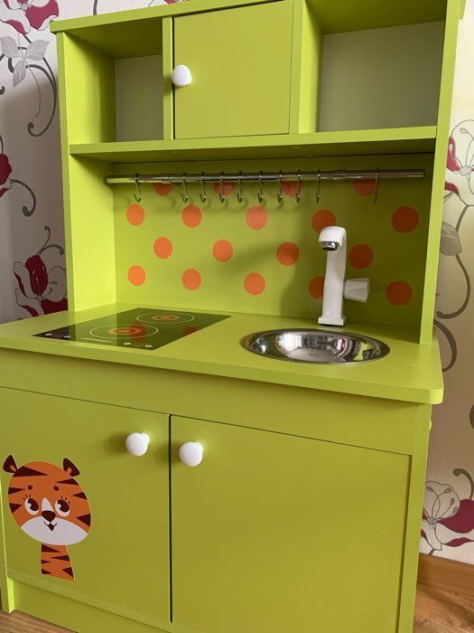 Фотография покупателя товара Игровая мебель «Детская кухня «Зайка», цвет красный - Фото 13