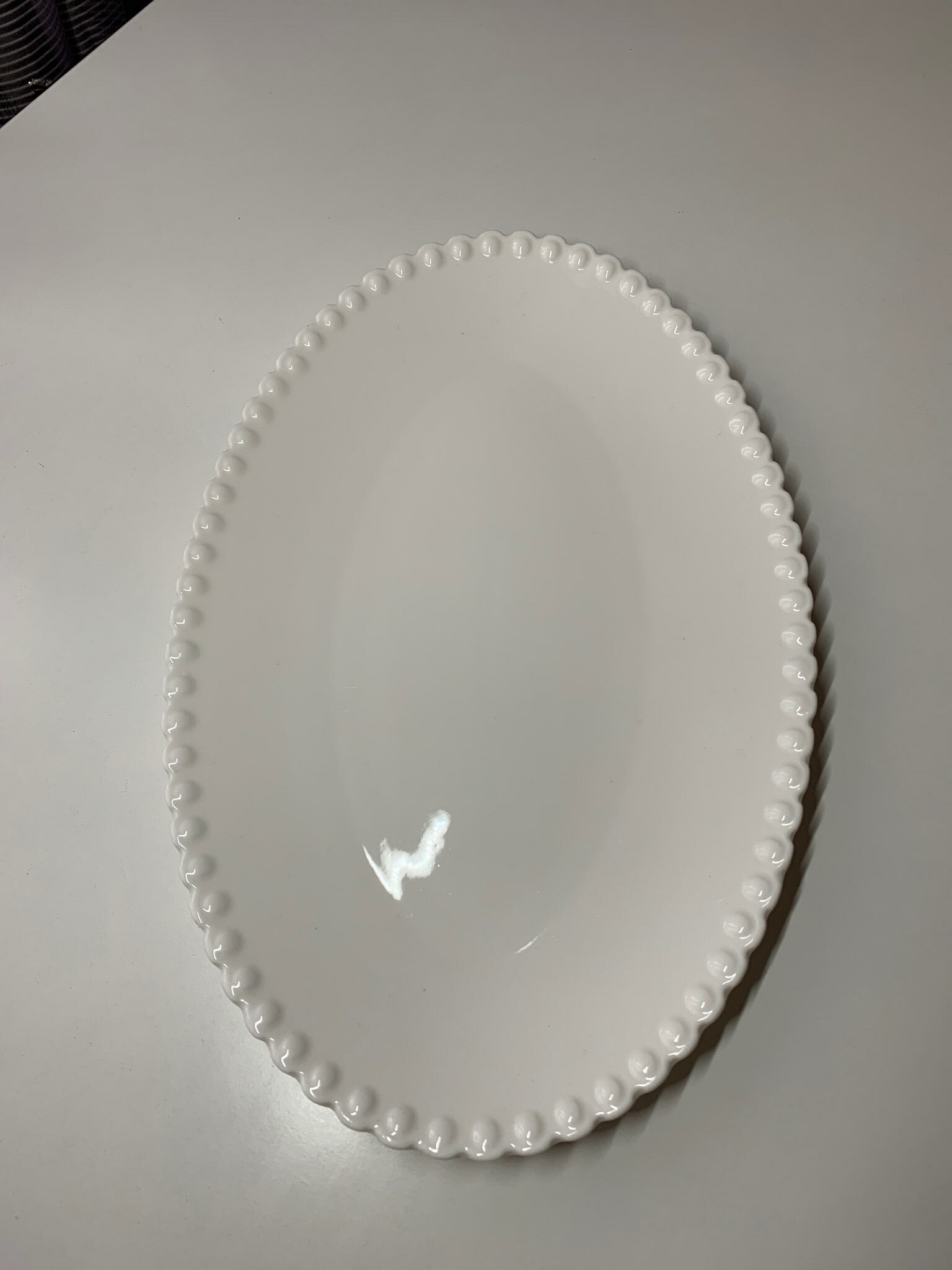 Фотография покупателя товара Блюдо фарфоровое овальное Magistro «Лакомка», 30×20×1,5 см, цвет белый