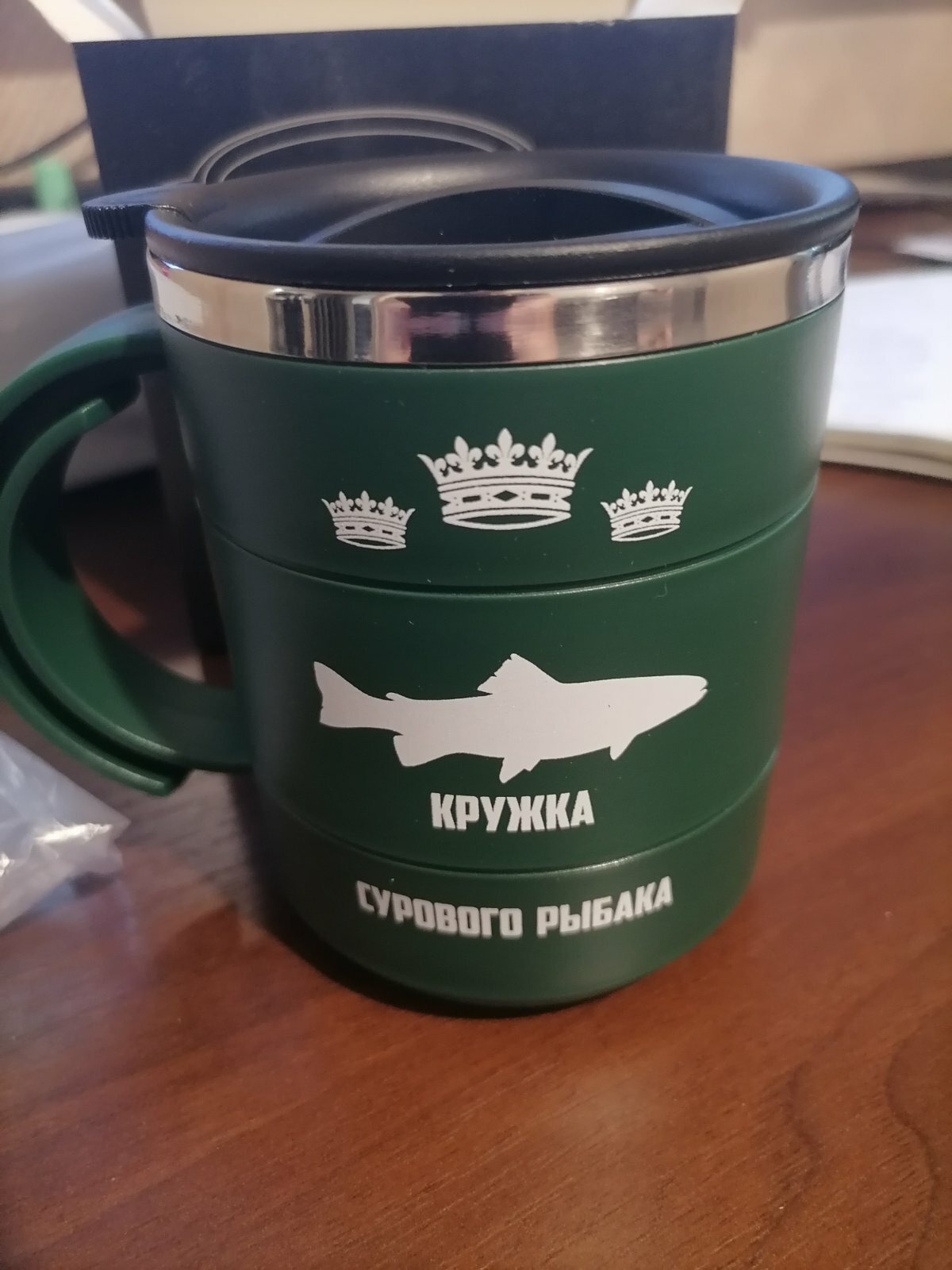 Фотография покупателя товара Термокружка «Боевой резерв», 450 мл, 12.5×10.5 см - Фото 1