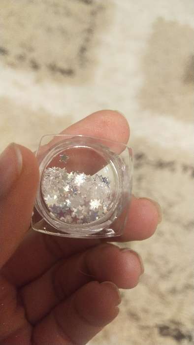 Фотография покупателя товара Пайетки "Бриллиант" для декора ногтей, 3гр, цвет прозрачный - Фото 1