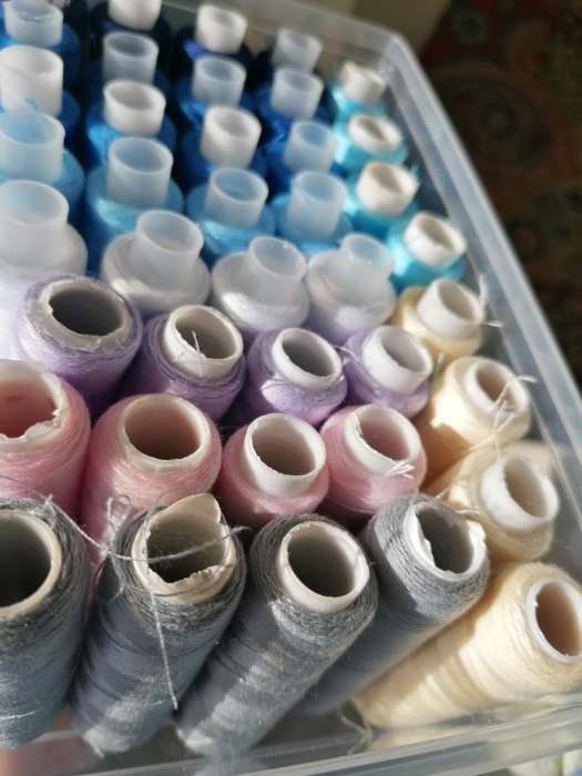 Фотография покупателя товара Набор ниток «Пастель», 40/2, 200 м, 5 шт, цвет разноцветный - Фото 1