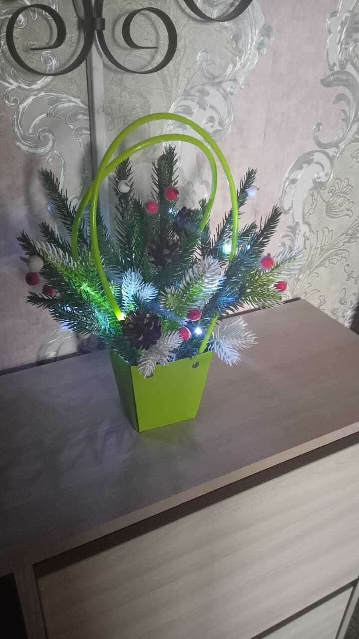 Фотография покупателя товара Гирлянда «Нить» 1 м роса, IP20, серебристая нить, 10 LED, батарейки CR2032×2 (в комплекте), свечение тёплое белое - Фото 25