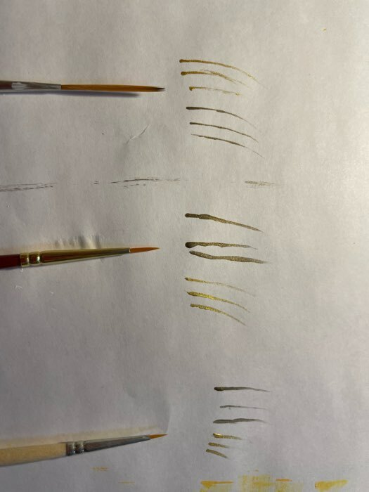 Фотография покупателя товара Кисть для рисования, Синтетика Круглая №0 (диаметр обоймы 1 мм; длина волоса 5 мм), деревянная ручка, Calligrata - Фото 5